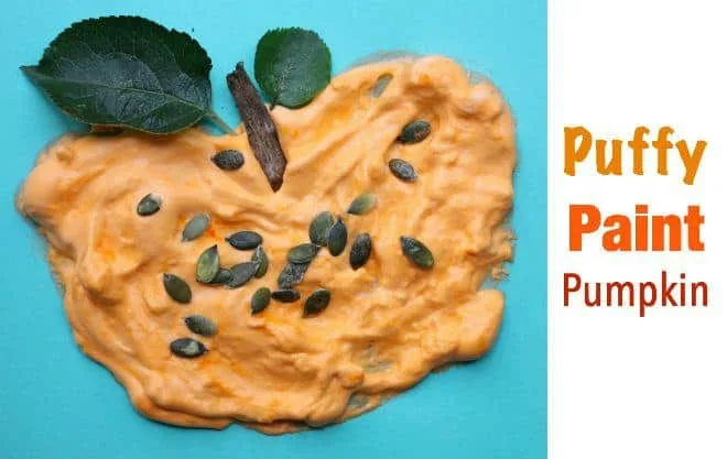 Citrouille orange en peinture gonflante