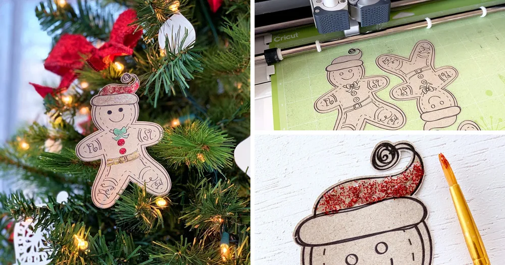Des bonshommes en pain d’épices en papier – décoration de Noël faite main