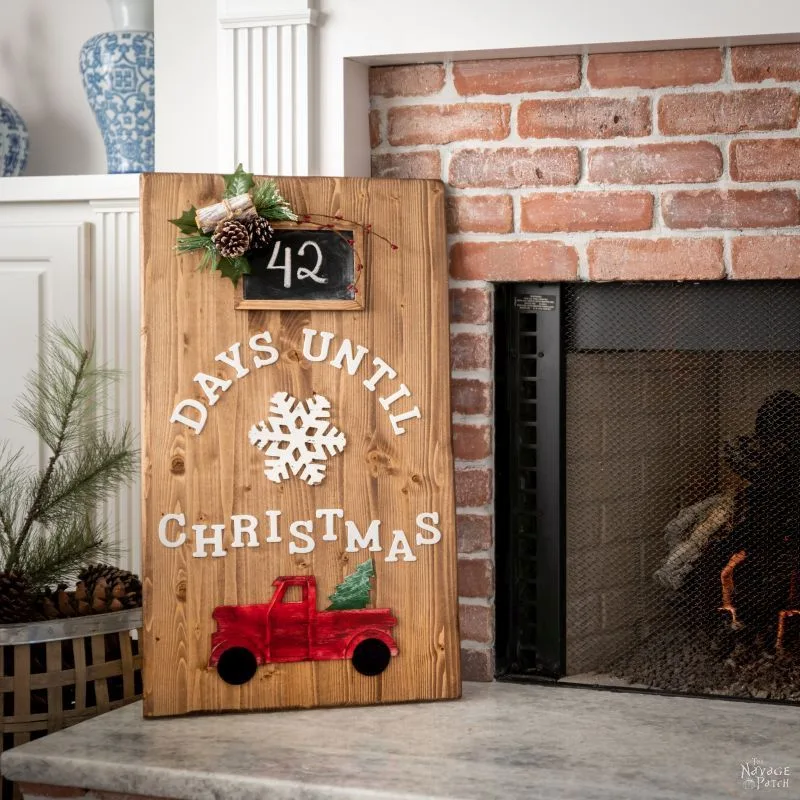 Un calendrier compte à rebours en bois – calendrier de l’Avent DIY