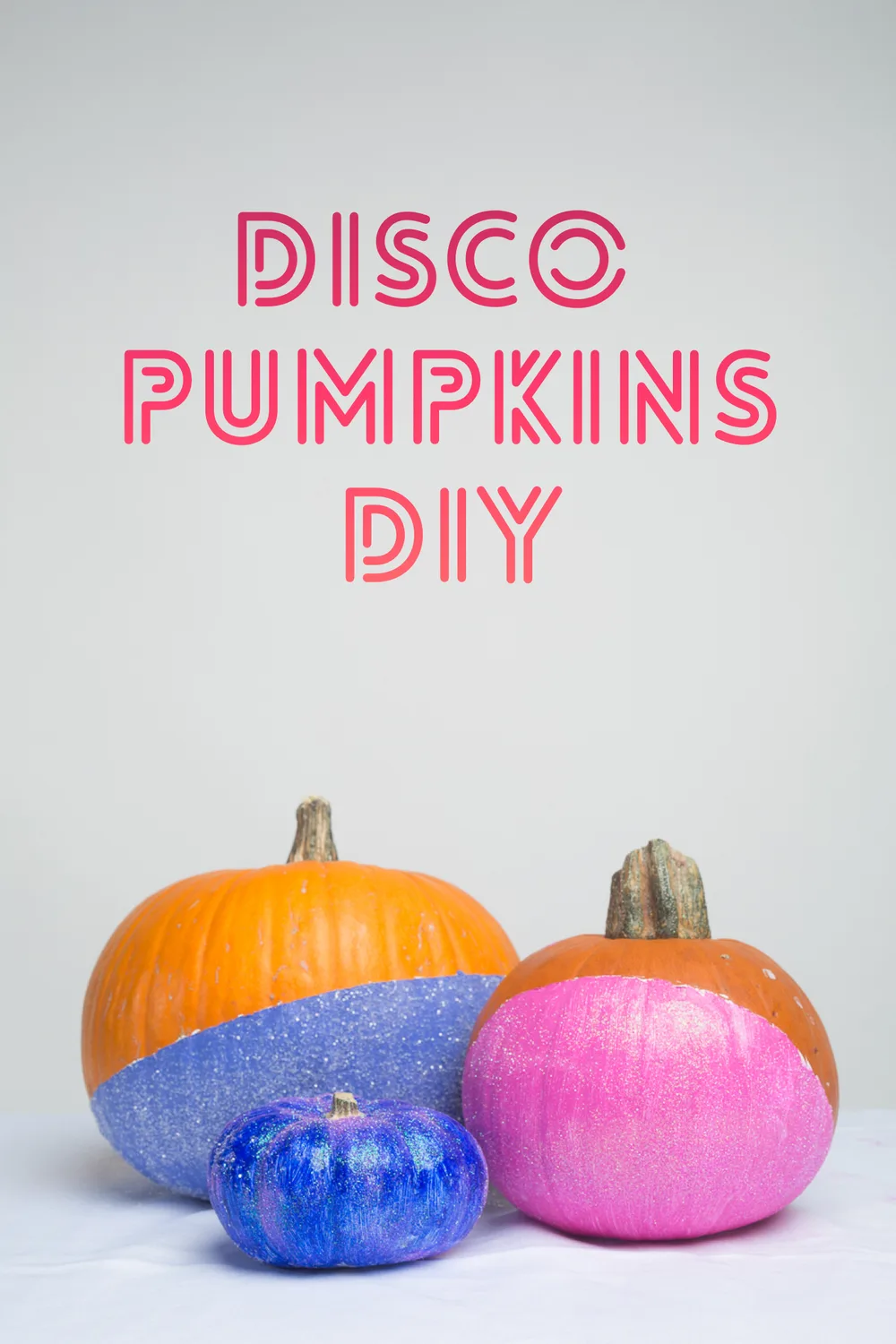 Des citrouilles disco sans découpe – décoration Halloween DIY