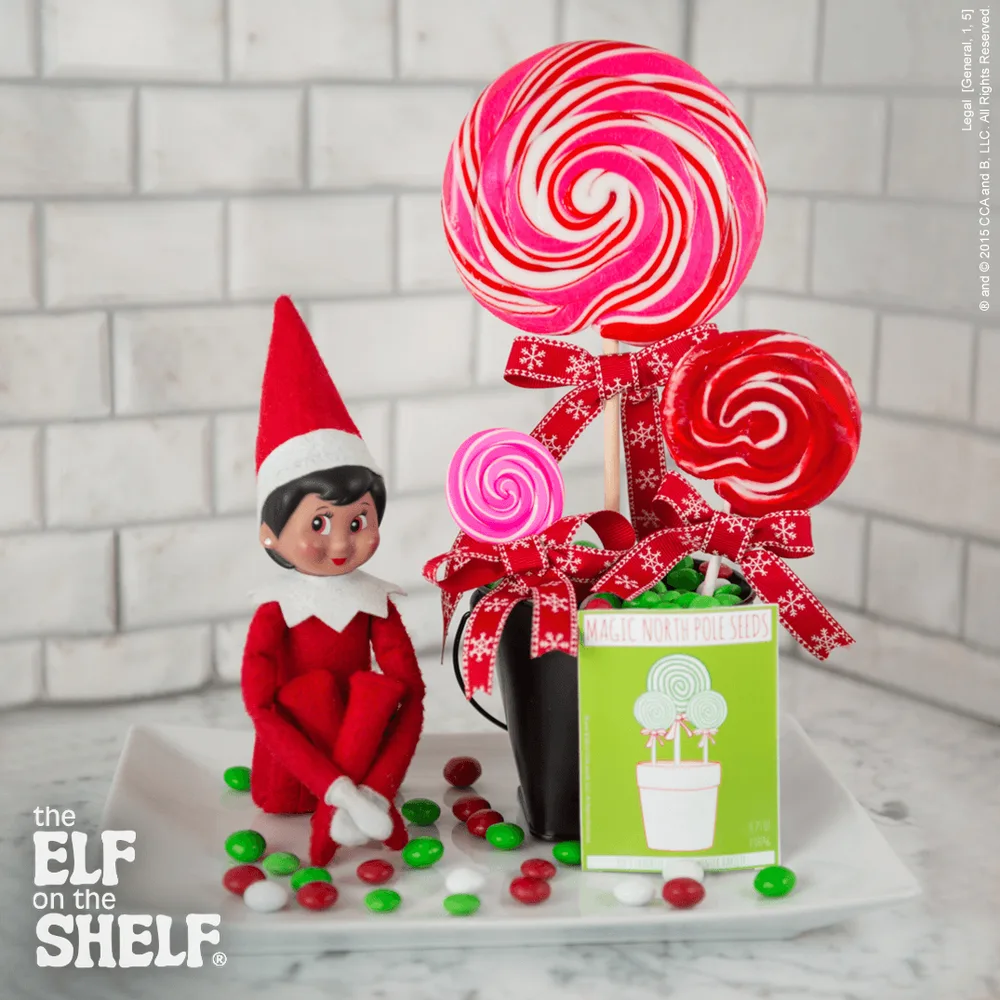 Le lutin fait pousser des sucettes magiques – idée de lutin farceur