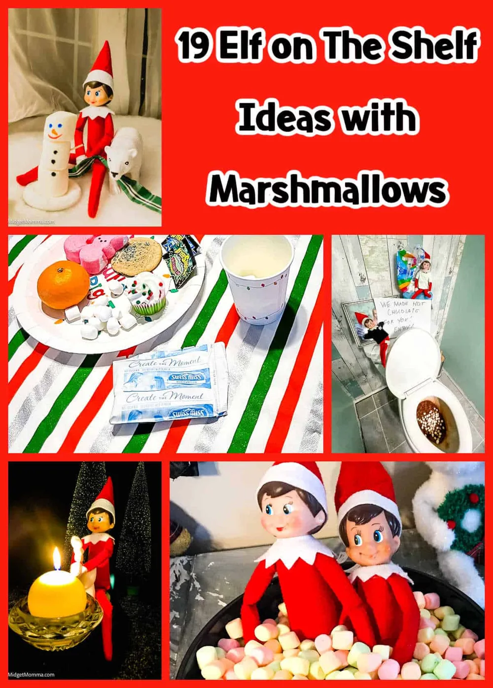 Le lutin prend un bain de marshmallows – idée de lutin farceur
