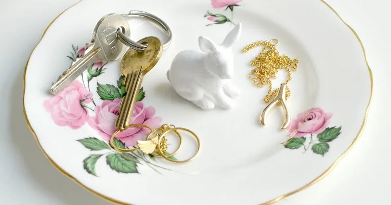 Un vide-poche lapin – cadeau de Noël fait main