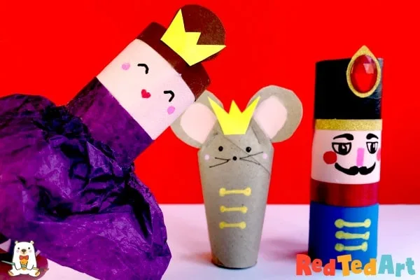Une fée dragée inspirée de Casse-Noisette – bricolage de Noël avec un rouleau de papier toilette